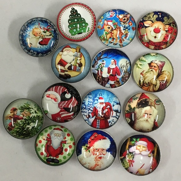 Christmas Tree Changeable Snap Pendant - Picture 3 of 6